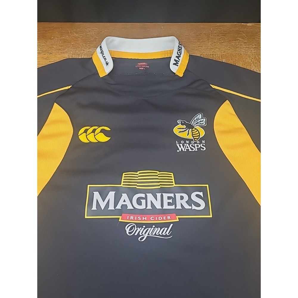 Canterbury of New Zealand Rugby Jersey LONDON WASPS - Men's Sz L - Picture 3 of 7